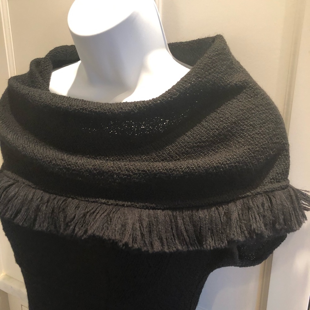 Tracy Reese Shawl Collar Black Dress - Picture 4 of 8